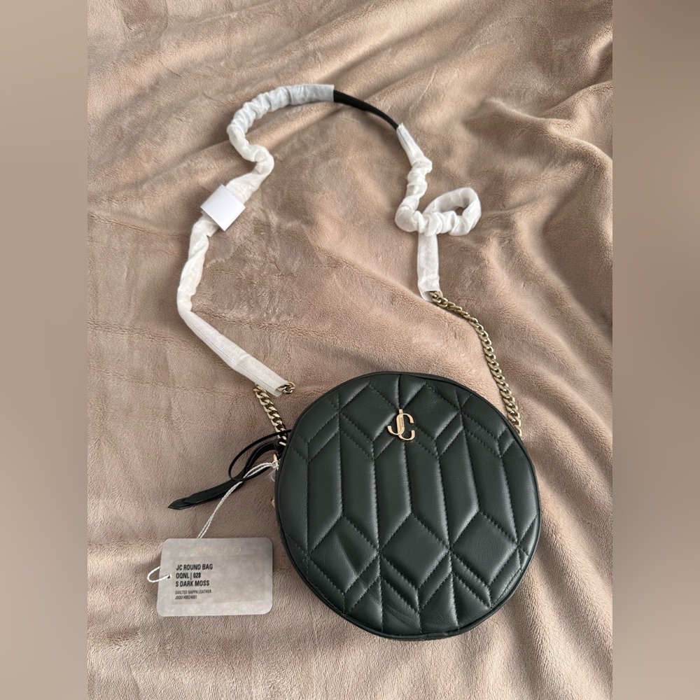 Jimmy Choo Olive Quilted Crossbody Bag